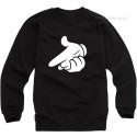 Mickey Mouse Hands Air Gun Sweatshirt – Black