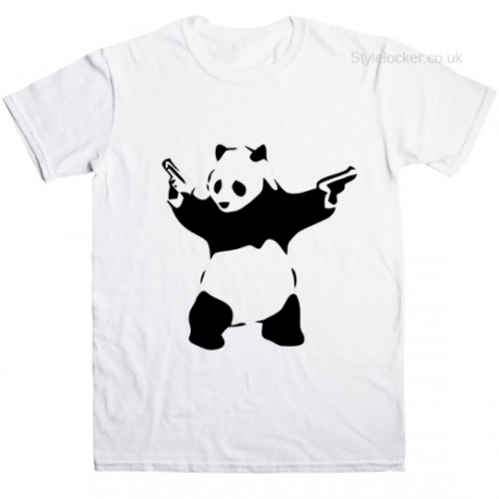 Banksy Panda  T Shirt