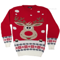 Cheeky Reindeer Rudolph Christmas Jumper