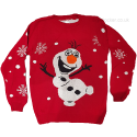 Olaf Frozen Red Christmas Jumper
