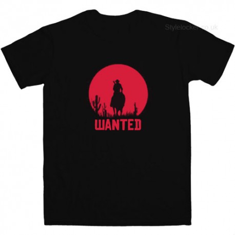red dead redemption wanted t shirt
