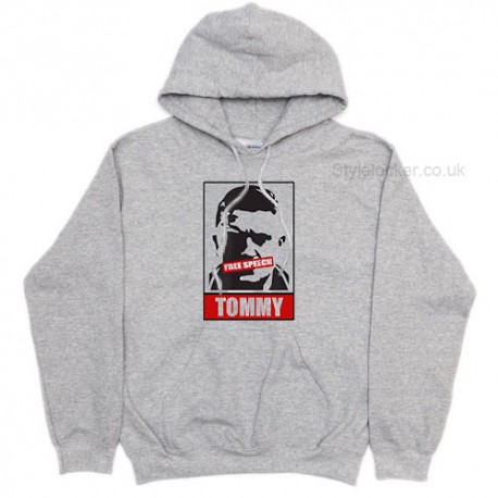Tommy Robinson Silenced Free Speech Hoodie