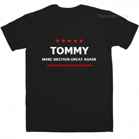 Tommy Make Great Britain Great Again Black T shirt