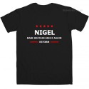 Nigel Make Britain Great Again Reform Black T shirt