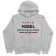 Nigel Farage Make Britain Great Again Grey Hoodie